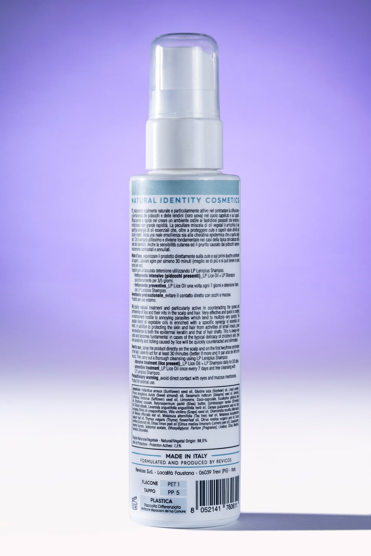 Natua Lice oil - Azione trattante contro i pidocchi